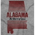 thumbnail image 2 of Alabama Heart of Dixie AL Native Unisex Plus Fleece Graphic Hoodie Brisco Brands 2X, 2 of 5