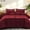 Red, variant on Whale Flotilla 3-Piece Reversible Silky Satin King Size Comforter Bedding Set, Lightweight Luxury Comforters with 2 Pillowcases All-Season, Red