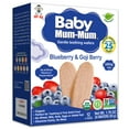thumbnail image 6 of Baby Mum-Mum Organic Blueberry, Goji Gentle Teething Wafers Baby Snack, 1.76 Oz Box (6 Pack), 6 of 6