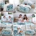 thumbnail image 6 of Ocean Sea Duvet Cover Set Full Size Turtle Starfish Undersea Nautical Vintage Blue Soft Lightweight Comforter Covers 4 Piece Bedding Set with 1 Duvet Cover 1 Bed Sheet & 2 Pillow Shams, 6 of 8