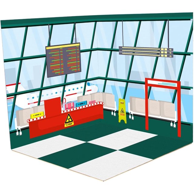 HUGFEGWE 1/12 Scale Backdrop Show Display Organizer Collection Diorama for Action Figures , Style B CA919-149752