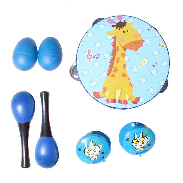 Juego de instrumentos musicales de 19 piezas, instrumento de percusión para niños, material didáctico para educación temprana, música para bebés y jardín de infantes