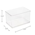 thumbnail image 6 of Mainstays Clear Plastic Organizer Bin for Bathroom- 4 pack, 6 of 11