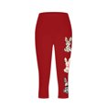 thumbnail image 4 of Pantalones de Ajuste Seco de la Moda de las Mujeres Imprimidas Leggings, Deporte de Yoga Elástico de Poliéster Elástico Respirable, 4 of 8