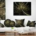 thumbnail image 4 of Designart Gold Metallic Fabric Pattern - Abstract Throw Pillow - 18x18, 4 of 5