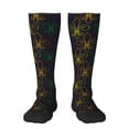 thumbnail image 1 of Balery Mardi Gras Carnival Calcetines novedosos Calcetines deportivos Calcetines hasta la rodilla Calcetines de algodón Calcetines originales y geniales, 1 of 6