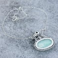 thumbnail image 4 of Amazonite, Blue Topaz Gemstone Handmade 925 Sterling Silver Necklace 18", 4 of 4