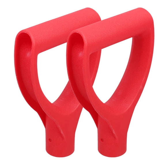 Hemoton 2pcs Shovel D Grip Handle Shovel D Grip Handle Replacement Handle For Digging Raking Tool Plastic Spade Handle Shovel Handle