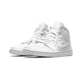 thumbnail image 2 of JORDAN WOMENS AIR JORDAN 1 MID Womens "Quilted White" DB6078 100 DB6078 100 from Stadium Goods, 2 of 8