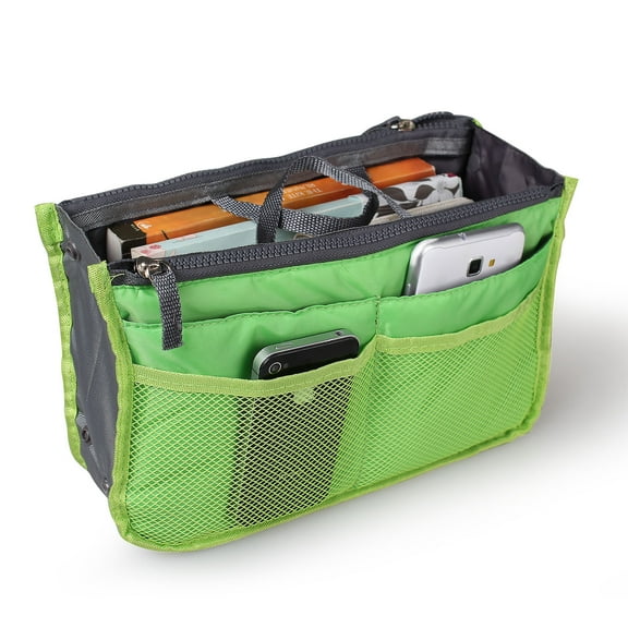 Moclever Women Makeup Bags Travel Handbag Organiser Cosmetics Organizer Bag with Hand Strap, Green