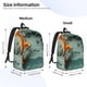 thumbnail image 2 of Disketp Paper Fox Crow Fantasy Mochila de Lona Estampada, Mochila Escolar de Viaje Ligera para Estudiantes y Portátil-Medium, 2 of 5