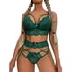 thumbnail image 1 of Gibobby Conjuntos de bragas de encaje Conjunto De Lencería Erótica Cuello V Lencería erótica Sexy para Mujer, Vestido de Piel Sexy y Casual, Mujer Sexy(Verde, CH), 1 of 3