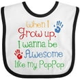 thumbnail image 3 of Inktastic Loved by Pop Pop Boys or Girls Baby Bib, 3 of 4