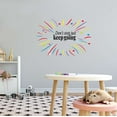 thumbnail image 2 of Don't Stop Just Keep Going Motivational Life Quote Vinyl Wall Decal Wall Art Sticker Designs Vinyl Stickers For Home House Walls Rooms Windows Bedroom Decoration Size (26x26 inch), 2 of 3