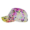 thumbnail image 5 of Daiia Colorful Tie Dye Stained Glass 3 Baseball Cap Men Women Classic Adjustable For Running Workout And Outdoor Activitie All Season Dad Hat Gift, 5 of 9