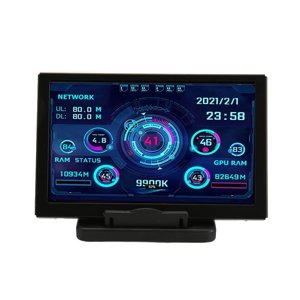 PC Affichage de température, écran de température d'ordinateur Affichage dynamique des yeux 5inch IPS pour l ' Office