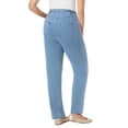 thumbnail image 2 of Woman Within Plus Size Straight-Leg Stretch Knit Denim Five-Pocket Jeans, 2 of 6