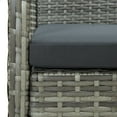 thumbnail image 5 of vidaXL Garden Chair with Cushion Poly Rattan Grey, 5 of 5