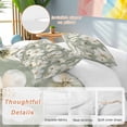 thumbnail image 3 of Sage Green Spring Floral Bedding 3 Piece Duvet Cover Set Queen Size, Summer Botanical Flower Soft Microfiber Comforter Cover with Zipper Closure & Pillowcases, Wrinkle & FadeResistant Quilt Cover, 3 of 9
