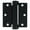 Black, variant on Deltana DSH35U10B 3-1/2" x 3-1/2" Spring Hinge; Oil Rubbed Bronze Finish
