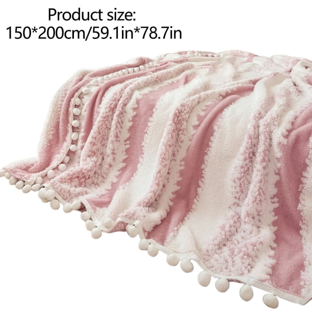 Manta de tejido jacquard bicolor catiónico: manta polar con estampado de nubes para sofá, oficina y siesta.