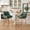 Green, variant on 27'' Swivel Counter Heigh Bar Stools, Set of 2, Fabric Bar Stools for Kitchen Island, Modern Bar Stools with Solid Wood Legs and Curved Back,Sand