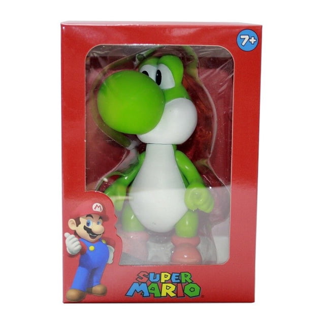 Figura de acción de Super Mario Bros, Luigi Yoshi, modelo de periféricos de Anime, muñeca sorpresa, caja de regalo, juguetes, adornos, regalos de cumpleaños para niños qym unisex