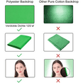thumbnail image 3 of Green Screen Photography Backdrop,Thicken Green Photo Backdrop,With Clips,For Photo Studio,Live Streaming, 3 of 6