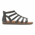thumbnail image 2 of Cobb Hill ZION GLADIATOR BLACK METALLIC SYNTHETIC ECO SANDAL, 2 of 4