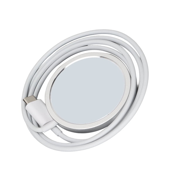 Magnetic Wireless Charger, Magnetic Charger Overheating Protections Safe Charging Fast Charging For Travel White