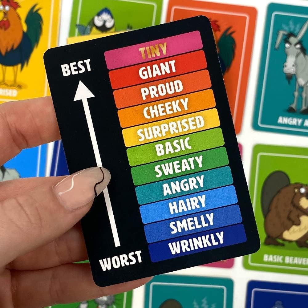 Ginger Fox Giant Beaver! Tiny ! Card Game - Hilarious Adult Animal Nature Game for Ages 16+