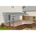 thumbnail image 1 of ALEKO Retractable Home Patio Canopy Awning 8x6.5 ft, Multi Striped Green Color, 1 of 6