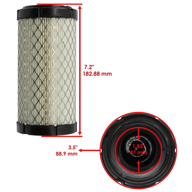 Caltric Air Filter set of 2 For John Deere 670P X595 X740 X750