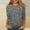 13-Gray, variant on Summer Clothes for Women 2025 Round Neck Shirts Loose Fit Three Quarter Sleeve Tshirts 04-White XXXL