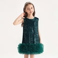 thumbnail image 6 of Toddler Girls Sequin Dress A-Line Sparkly Sleeveless Party Dresses for Girls Age 2 to 8 Y Kids Summer Clothes, 6 of 6