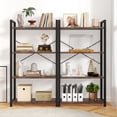 thumbnail image 2 of Gymax 2PCS 47'' Floor Bookcase w/ Shelves Heavy Duty Metal Frame & Anti-Toppling Kits, 2 of 10