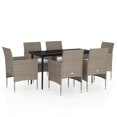 thumbnail image 3 of Bowery Hill Contemporary Garden Dining Set in Beige and Black, 3 of 11