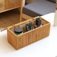 thumbnail image 5 of Wicker Style Power Strip Storage Box Desktop Cable Management Box for Power Outlet Charger Adapter Cord Organizer Hide Wires Data Cable Holder, 5 of 7