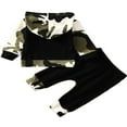 thumbnail image 2 of Newborn Boy Camo Clothes Long Sleeve Hooded Tops Pants Outfits, 2 of 4