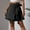 Black, variant on KIHOUT Plus Size Skirt For Women Clearance Women's Fashion Sequins Solid Color High Waist Stretch Short Skirt