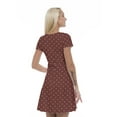 thumbnail image 2 of Women’s A Line Fleur De Lis Summer Dress, Retro Triangle Arrangement, Cross Wrap V Neck, 6 Sizes, by Ambesonne, 2 of 2