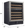 thumbnail image 5 of Smith & Hanks 46 Bottle Dual Zone Convertible Wine Cooler, 5 of 9