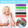 thumbnail image 2 of UOYOTT 7-Day Weekly Pill Organizer with 7 Compartments Lightweight Plastic for Easy Storage and Visibility, 2 of 8