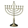 11.5" Bronze Antique Hanukkah Menorah with Star