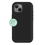 onn Rugged Phone Case with Holster for iPhone 17e / iPhone 16e / iPhone 15 / iPhone 14 / iPhone 13 - Black