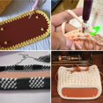 thumbnail image 4 of Fondo de Bolsa de 6 Piezas (30x10 cm), Fondo de Bolsa de Ganchillo, Fondo de Bolsa de Ganchillo de Cuero de PU, Fondo de Bolsa de Cuero de PU, para Bolsa de Ganchillo, Bolsa de Tejer, Bolsa de Hombr, 4 of 5