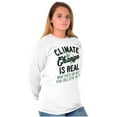 thumbnail image 3 of Climate Change Go Green Earth Day Long Sleeve TShirt Men Women Brisco Brands L, 3 of 6