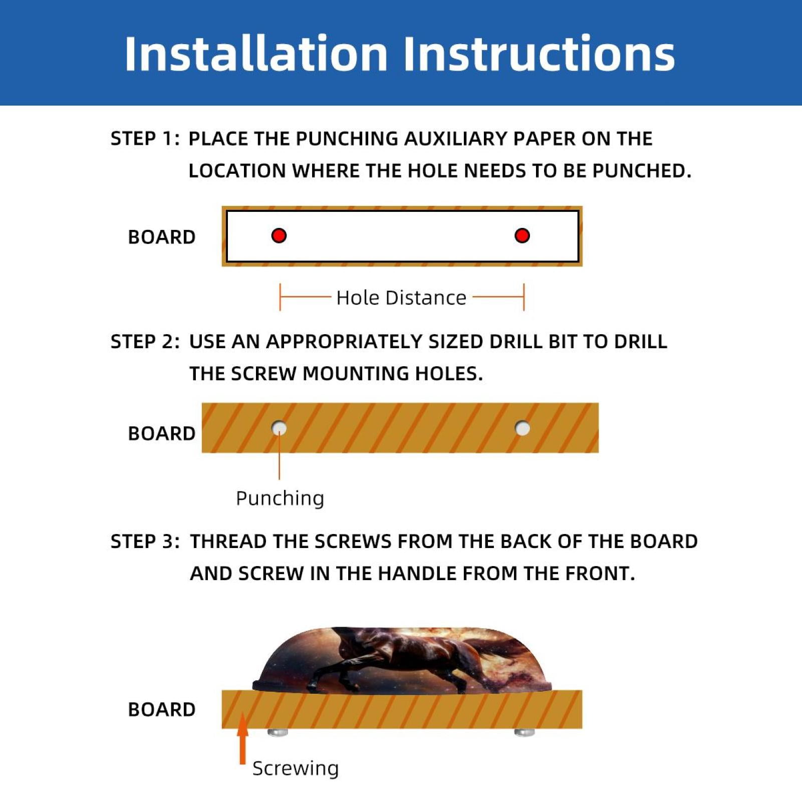 PhooArto 6 Pcs Cup Drawer Pulls, Space Brown Horse Shell Shape Handles Cabinet Knobs for Dresser Cupboard Closet Wardrobe with Screws