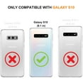 thumbnail image 2 of Galaxy S10 Case,Floral Humming Bird Flower Pattern Clear Design Transparent Plastic Back Case with Shockproof TPU Bumper Protective Case Cover for Samsung Galaxy S10, 2 of 7