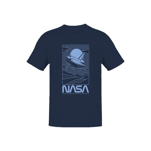 Officially Licensed Nasa Retro NASA Space Shuttle Art Men's T-shirt